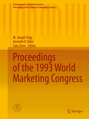 cover image of Proceedings of the 1993 World Marketing Congress